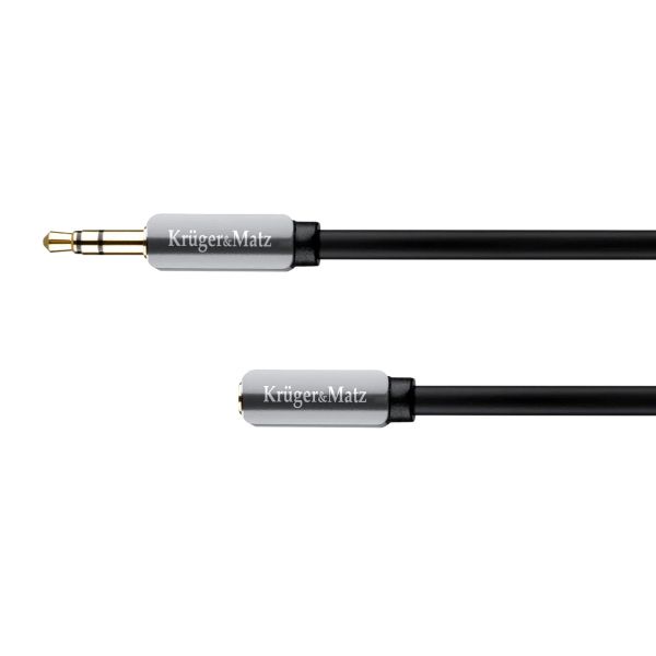 Kabel Jack 3,5 mm konektor/Jack 3,5 mm zdířka 3m KRUGER & MATZ KM0317