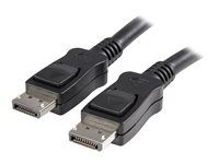 StarTech 10 ft DisplayPort 1.2 Cable with Latches - 4K x 2K (4096 x 2160) @ 60Hz - DPCP & HDCP - Male to Male DP Video Monitor Cable (DISPLPORT10L) - Kabel DisplayPort - DisplayPort (M) do DisplayPort (M) - 3 m - opatrený západkou - cerná - pro P/N: DK31C3HDPDUE, DKM30CHDPD, DKM30CHDPDUE, KITBXAVHDPEU, KITBXAVHDPNA, KITBXAVHDPUK