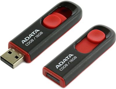 ADATA C008/16GB/USB 2.0/USB-A/Červená
