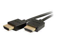 Ultra Flexible Cable with Low Profile Connectors - HDMI kabel - HDMI s piny (male) do HDMI s piny (male) - 91.4 cm - dvojnásobně stíněný - černá
