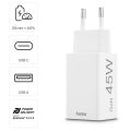 HAMA Rýchlonabíjačka, USB-C/A PD/QC 45W