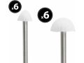 LED solárna lampa - 12 ks mini hríbov - teplá biela - 28,5 cm x 4 m