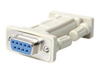 F/F - Null modem adapter - DB-9 (F) to DB-9 (F) - NM9FF - Null modem adapter - DB-9 (F) do DB-9 (F) - pro P/N: EC1S952, EC2S952, PCI2S232485I