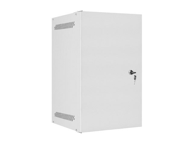 Lanberg racková skříň 10" pro montáž na stěnu 9u/280x310 pro vlastní montáž s kovovými dveřmi šedá