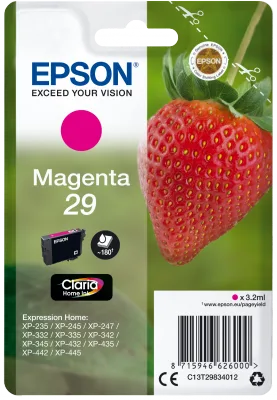 EPSON Singlepack Magenta 29 Claria Home Ink