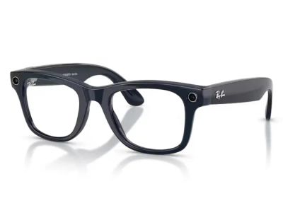 Meta Ray-Ban Gen2 Wayfarer, Shiny cosmic blue, Clear/Sapphire transitions