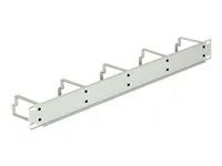 Panel pro uspořádání kabelů - světle šedá, RAL 7035 - 1U - 19"