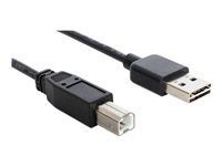 Kabel USB - USB typ B (M) do USB (M) - 1 m - černá