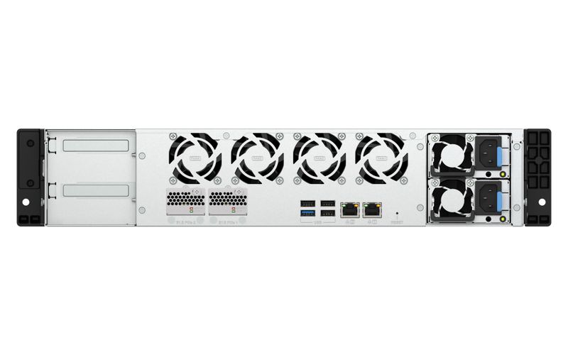 QNAP TS-h1065eU-RP-8G (Intel 4core, ZFS, 8GB DDR5 RAM, 8x SATA + 2x E1.S, 1x PCIe, 2x 2,5GbE)