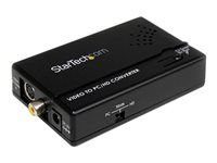 composite to VGA - scan Converter - s-Video to VGA (VID2VGATV2) - Nástroj pro převod videa - kompozitní video, S-video - komponentní video, VGA - černá - pro P/N: SVA5M3NEUA