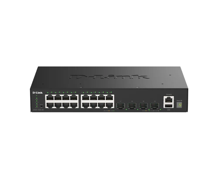 D-Link DGS-1530-20/E 16 Ports GE + 4 Ports 10G SFP+ Smart Managed Switch