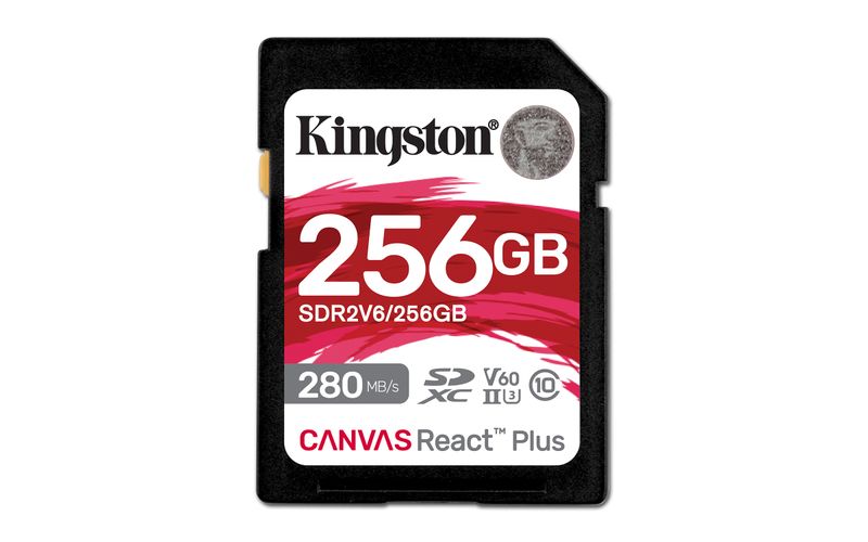 Kingston Canvas React Plus/SDXC/256GB/UHS-II U3 / Class 10