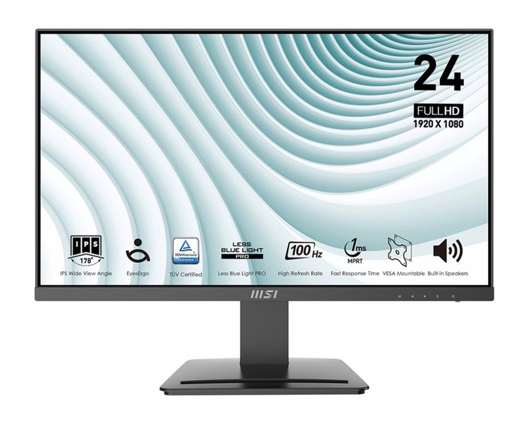 MSI Pro/MP243X/23,8''/IPS/FHD/100Hz/4ms/Čierna/2R