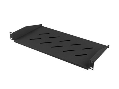Police pro 19" skříně 350/450/600/800/1000mm černá lanberg (1u/483x220mm nosnost do 25KG)