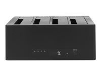 Dokovací stanice HDD - oddílů: 4 - 2,5" / 3,5" sdílené - SATA 6Gb/s - eSATA 6Gb/s, USB 3.0 - černá