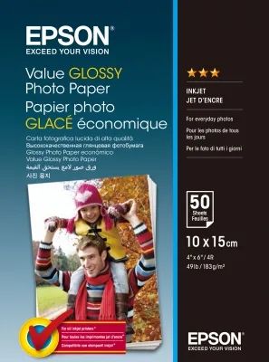 EPSON Value Glossy Photo Paper 10x15cm 50 sheet