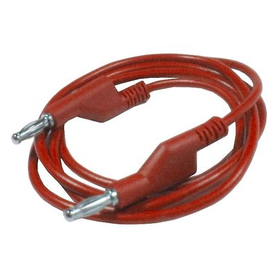 Kabel propojovací 1mm2 / 1m s banánky červený HADEX N530A