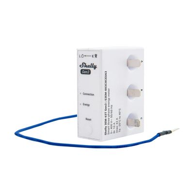 Chytrý měřič spotřeby SHELLY 3EM-63T Gen3 WiFi