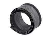 Black Cord Organizer/Hider, Floor Cable Cover, Wire Wraps (WKSTNCMFLX) - Objímka pro správu kabelů - černá - 3 m