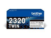 2-balení - Vysoká výtěžnost - černá - originální - kazeta s barvivem - pro Brother DCP-L2500D, DCP-L2540DN, DCP-L2560DW, HL-L2360DN, HL-L2365DW, MFC-L2700DN