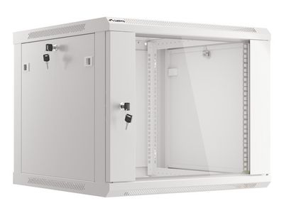 Lanberg racková skříň 19" pro montáž na stěnu 9u/600x600 (flat pack) V2 šedá