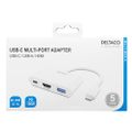 DELTACO USBC-HDMI23, Adaptér USB-C/HDMI, 4K@30Hz