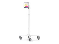 Compulocks Universal Tablet Cling Medical Rolling Cart Extended - Vozík - nastavitelná duální ramena - pro tablet - zdravotní - kov - bílá - velikost obrazovky: 7"-13" - pro Compulocks Universal Tablet Cling Medical Rolling Cart Extended