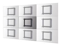 Montážní sada (montáž na zeď) - pro plochý panel - ocel - černá - velikost obrazovky: 42"-70"