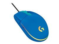 Myš - optický - 6 tlačítka - kabelové - USB - modrá
