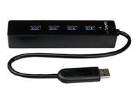SuperSpeed Laptop USB Hub - Portable USB Splitter - Mini USB Hub (ST4300PBU3) - Rozbočovač - 4 x SuperSpeed USB 3.0 - desktop - pro P/N: FCREADMICRO3, MSDREADU3CA