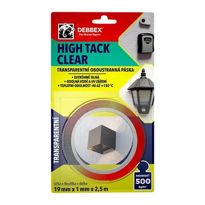 Páska oboustranná DEBBEX HIGH TACK CLEAR 2,5 m