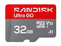 SanDisk Ultra GO - Pametová karta flash - 32 GB - A1 / UHS-I U1 / Class10 - microSDHC UHS-I