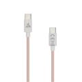SBOX Kabel USB-C samec/USB-C samec, 1m, růžový