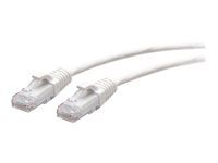 White - Patch kabel - RJ-45 (M) do RJ-45 (M) - 3 m - 4.8 mm - UTP - CAT 6a - lisovaný, provedení bez hrbolků - bílá