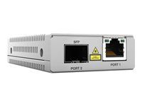 Konvertor médií s optickými vlákny - 1GbE - 100Base-TX, 1000Base-T, 1000Base-X - RJ-45 / SFP (mini-GBIC) - až 10 km - 1310 nm - kompatibilní s TAA - pro P/N: AT-MMCTRAY6