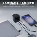 INTENSO W65ACIC GaN, USB-A/C, Nabíječka, 65W, černý