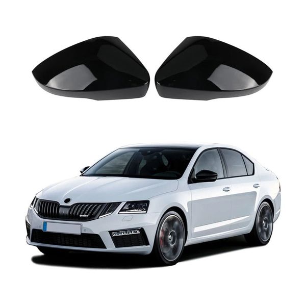 Kryty zrcátek Škoda Octavia MK3 2017 - 2019 černé lesklé