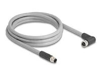 M12 Cable L-coded 5 pin male straight to