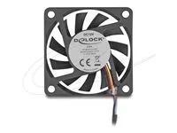 Axial Fan 12 V DC 60 x 60 x 10 mm black