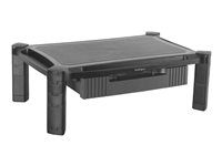 Large - Drawer - Monitors up to 32"- Adjustable Height - Desk Monitor Stand (MONSTADJDL) - Stojan (povrch stojanu, 8 malých podložek, 4 velké podložky) - pro obrazovka - plast - černá - velikost obrazovky: 13"-32"