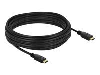 Vysoká rychlost - kabel HDMI s ethernetem - HDMI s piny (male) do HDMI s piny (male) - 10 m - trojnásobně stíněný - černá - podporuje 4K, aktivní