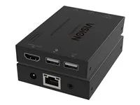 KVM / audio / infračervený extender - receiver - přes CAT 6 - USB - až 150 m