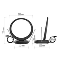 Pokojová anténa EMOS CITY RING–C500, DVB-T2, DAB, filtr LTE/4G/5G