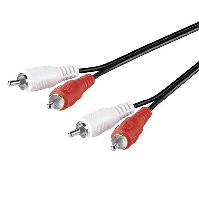 SBOX RCA-101, Kabel 2xRCA samec/2xRCA samec