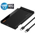 FANTEC PL25U31, Externí box, USB Type C 3.2 Gen2