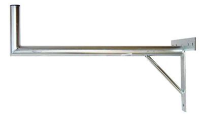 Anténní držák 100 na stěnu se vzpěrou průměr 42mm výška 16cm pozink.