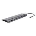 DELTACO USBC-DOCK2, Dokovací stanice USB-C 8v1