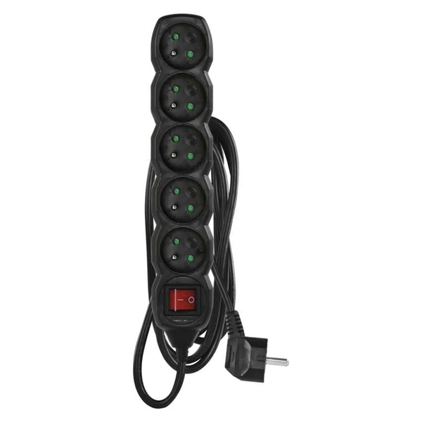 Prodloužovací kabel 5 zásuvek 2 m EMOS PC1512