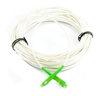 SC/APC - SC/APC simplex 9/125 SM 0,5m arm.bílý 3mm B3 LSZH
