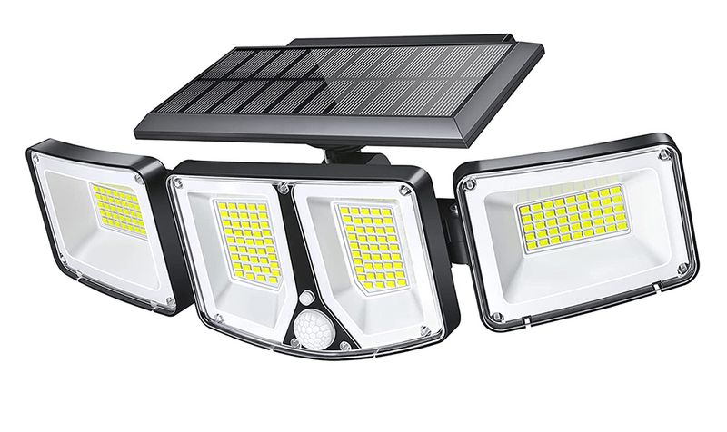 Venkovní solární LED světlo s pohybovým senzorem VIKING S180/1200lm/2200mAh/3 režimy/IP65